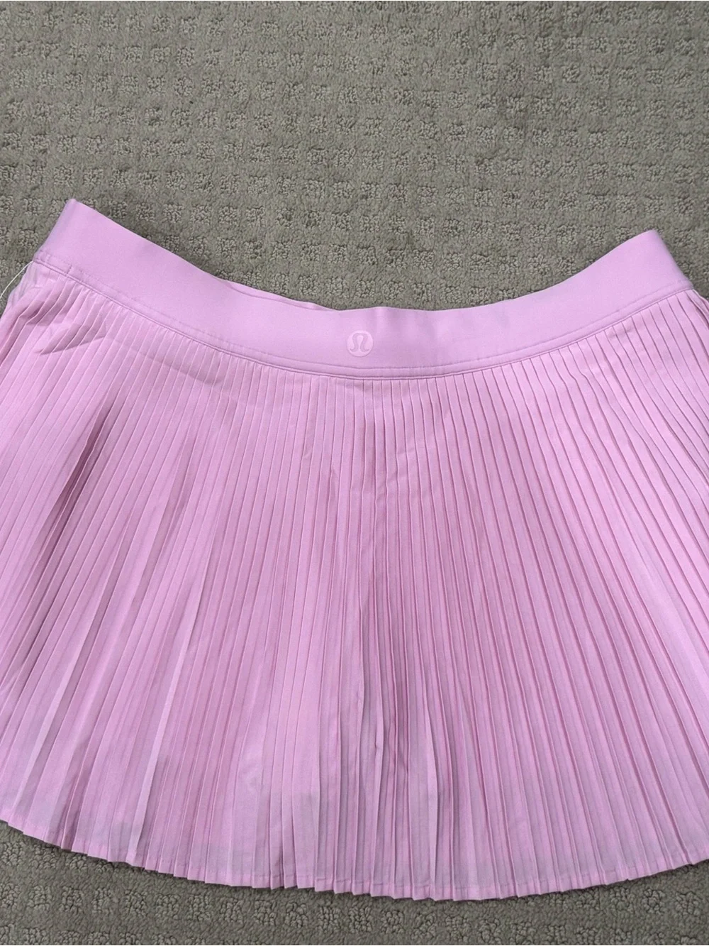 lululemon varsity athletica Pleated Mini Skirt in Light Pink NWT size 14
